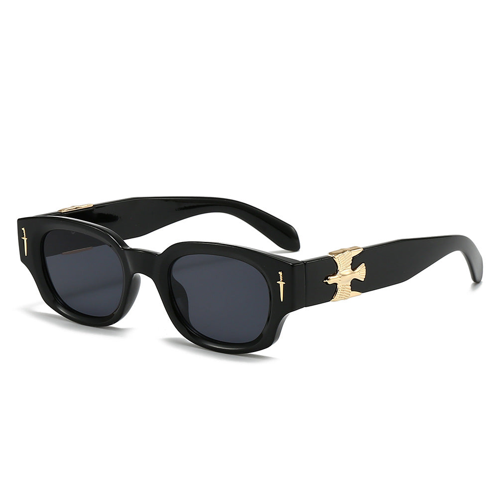 Damen Modische Sonnenbrille im exklusiven Schildpatt-Design mit eleganten metallischen Akzenten Brehn