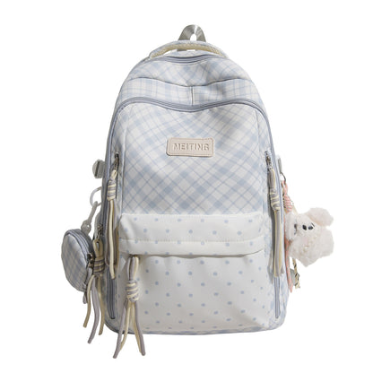 Stylische Karomuster-Rucksack Brehn