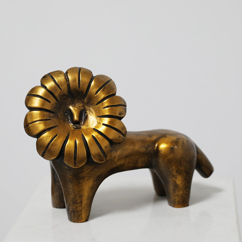 Künstlerische Löwenfigur