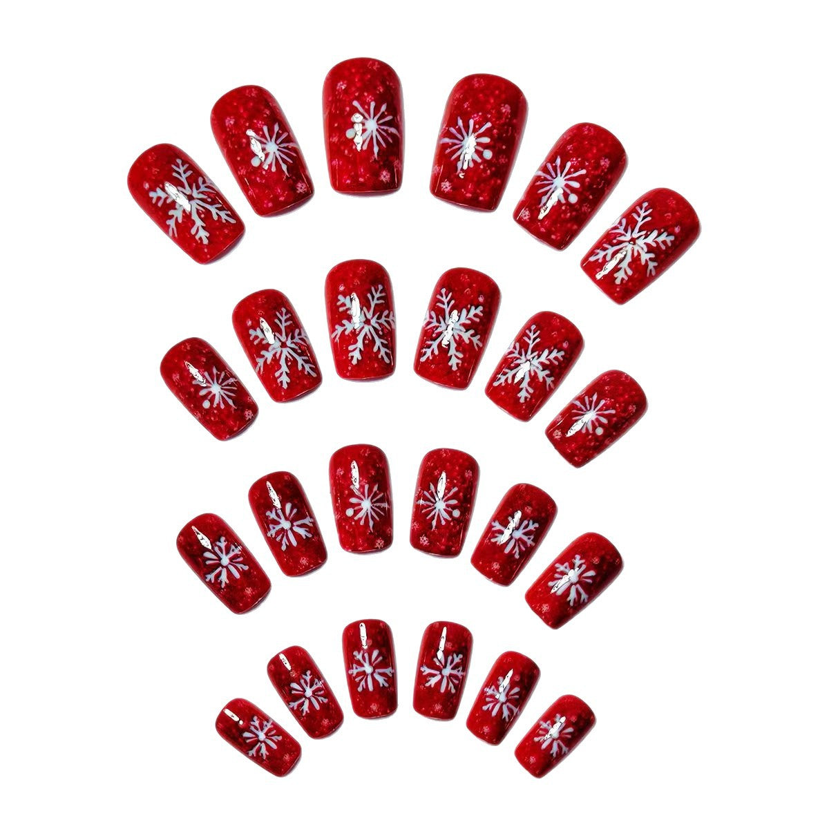 Kreative Nagelkunst mit Festlichem Schneeflocken-Design Brehn