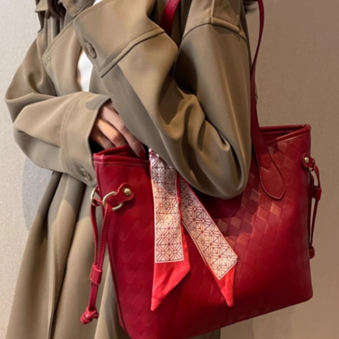 Elegante Gewebte Tragetasche Brehn