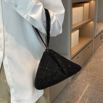 Pailletten Strass Schultertasche