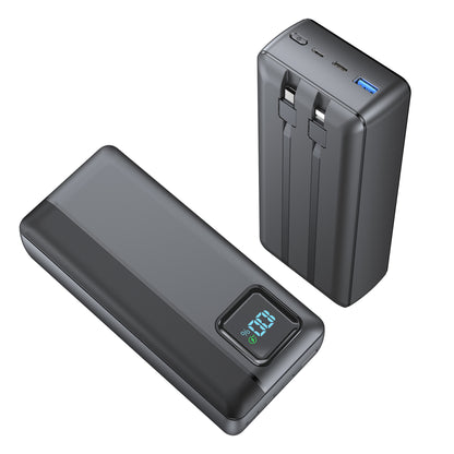 Powerbank mit Integriertem Ladekabel und Led-Anzeige Brehn