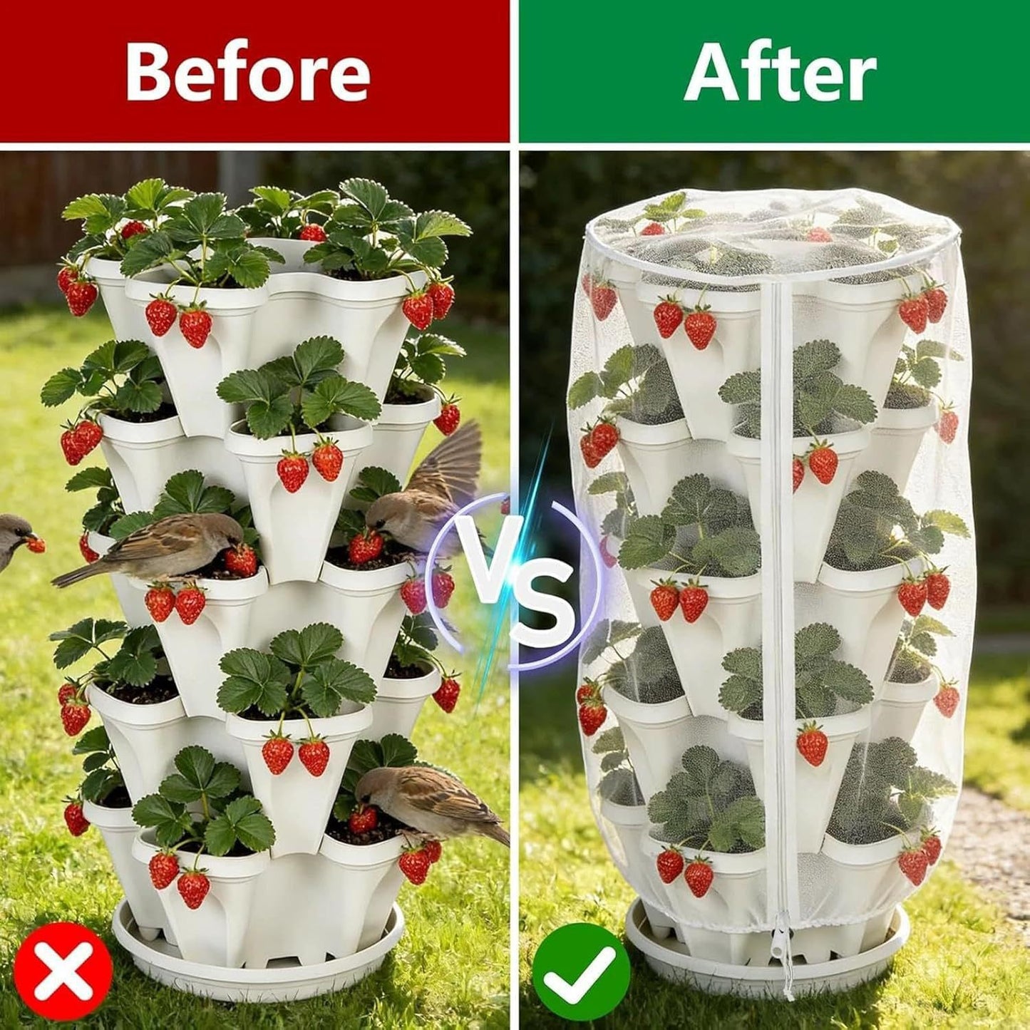 Multi-Layered Vertikaler Hydroponischer Pflanzenbehälter Cover Brehn