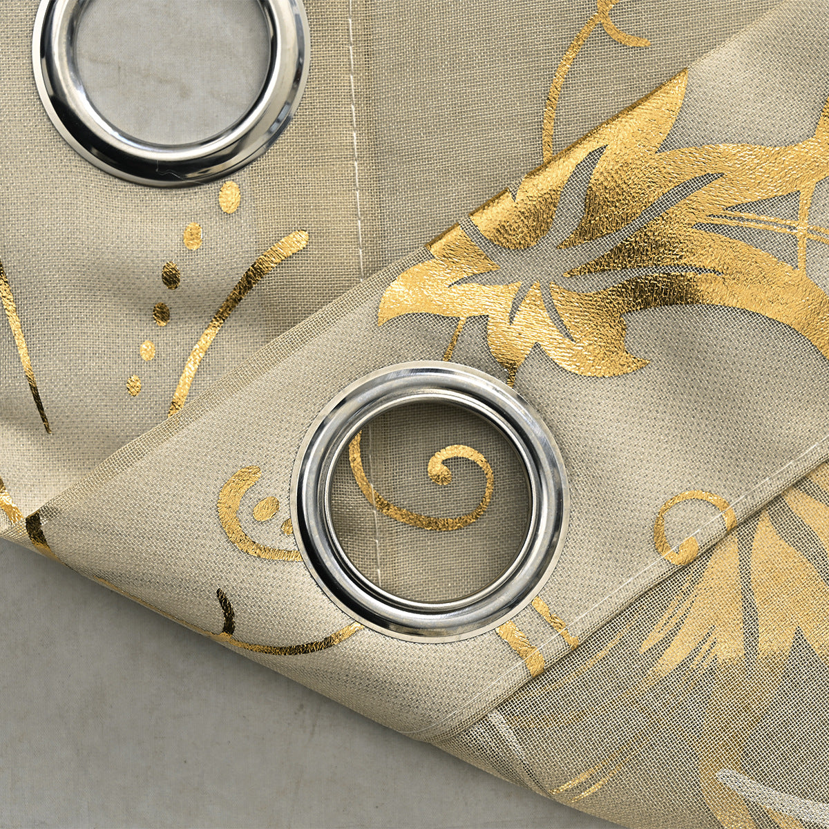 Künstlerisch Floral Gestickter Transparenter Vorhang