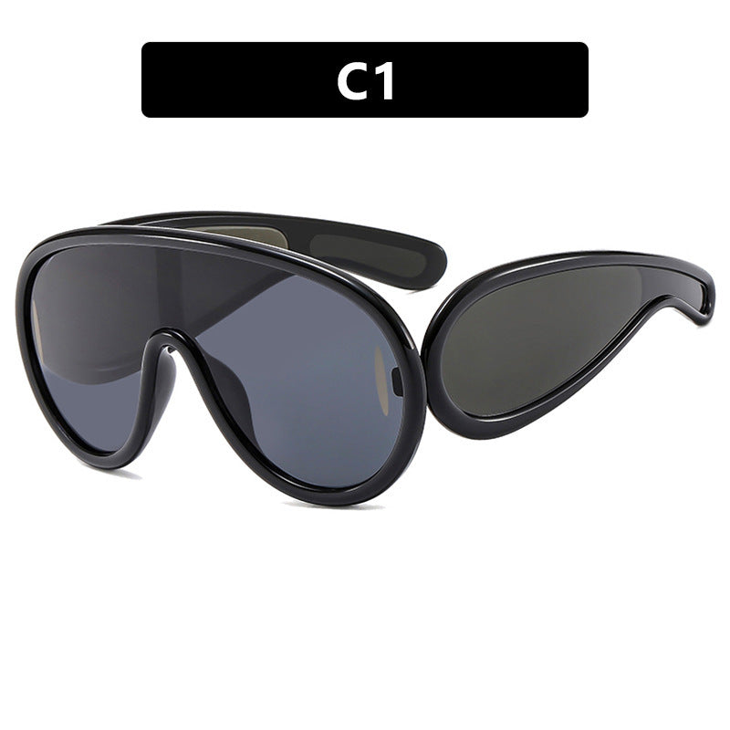 Damen modische Sonnenbrille mit abnehmbaren Gläsern Brehn