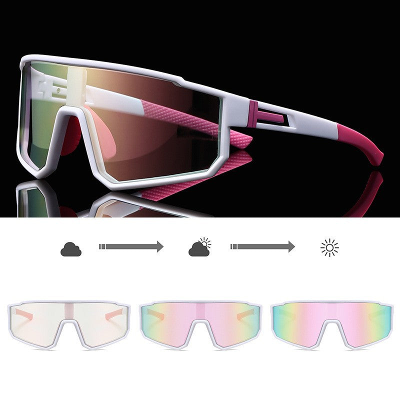 Unisex Sportliche Performance-Sonnenbrille mit intelligentem Lichtwechsel Brehn