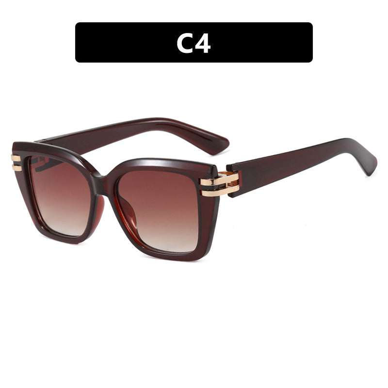 Damen stylish oversized Sonnenbrille mit luxuriösen Details Brehn