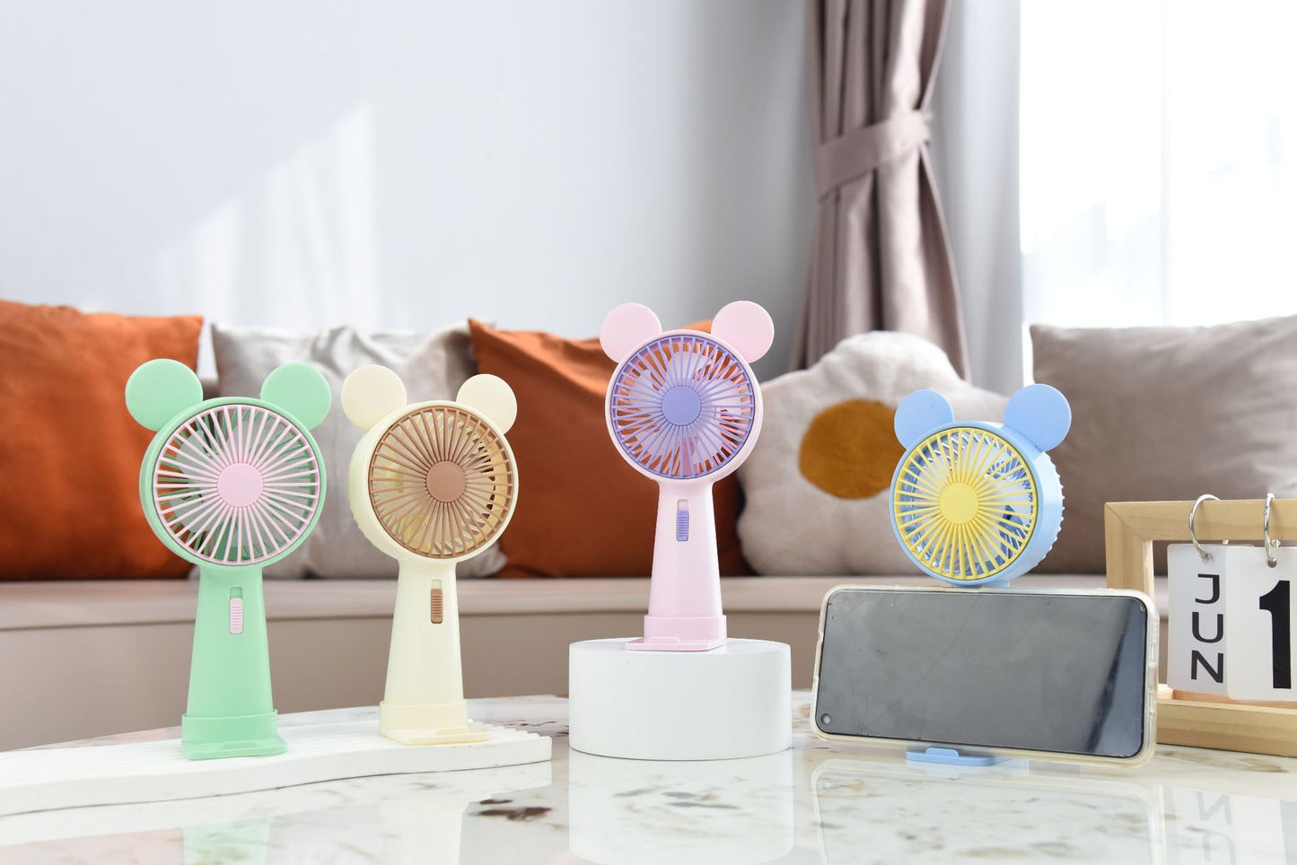 Damen Tragbarer Handventilator mit originellem Geweih-Design Brehn