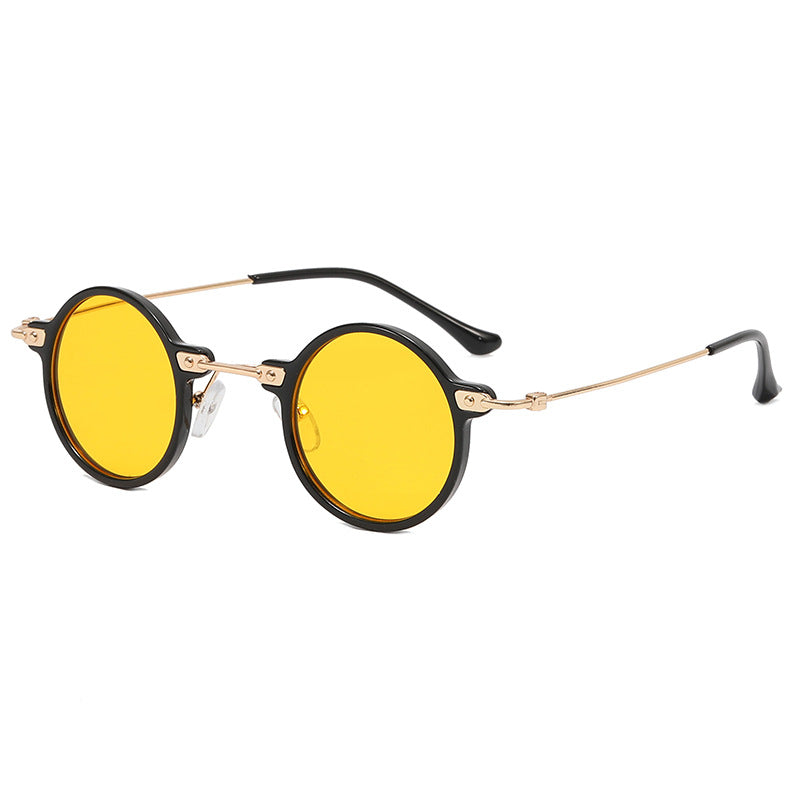 Damen runde Brille mit filigranem Metallrahmen Brehn
