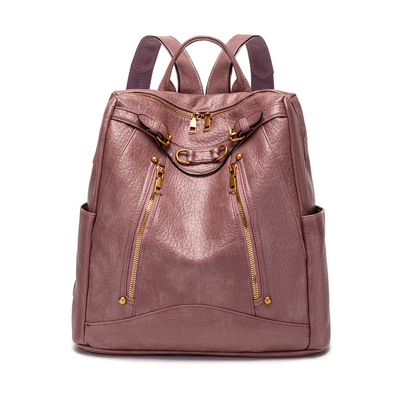 Vielseitiger multifunktionaler Leder-Rucksack