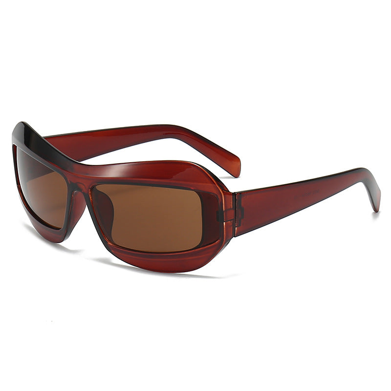 Moderne Design Stilvolle Übergroße Schildbrille