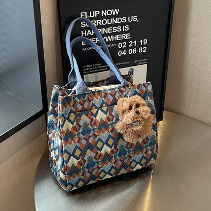 Lustige gemusterte Tote-Tasche