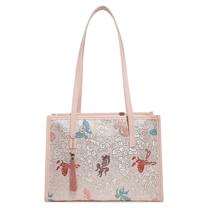 Bestickte Schmetterlingsmuster-Handtasche Brehn