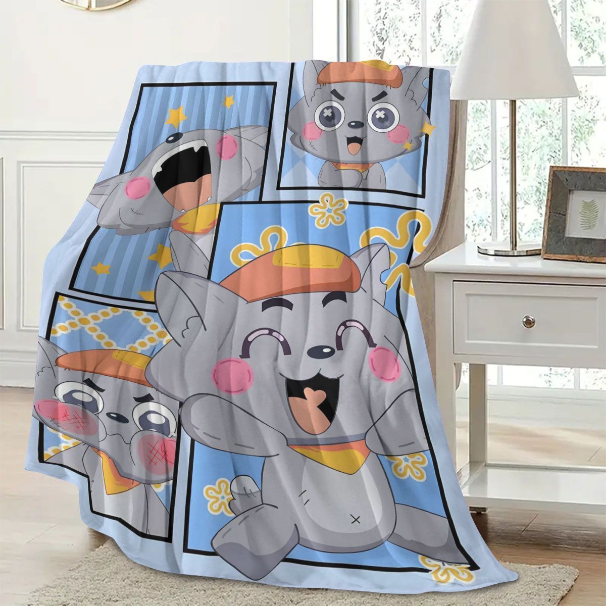 Cartoon Charakter Fleece Decke