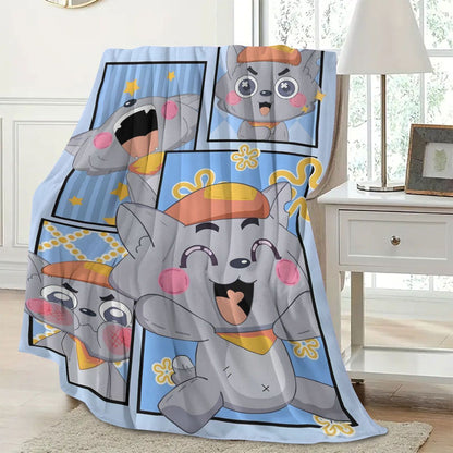 Cartoon Charakter Fleece Decke