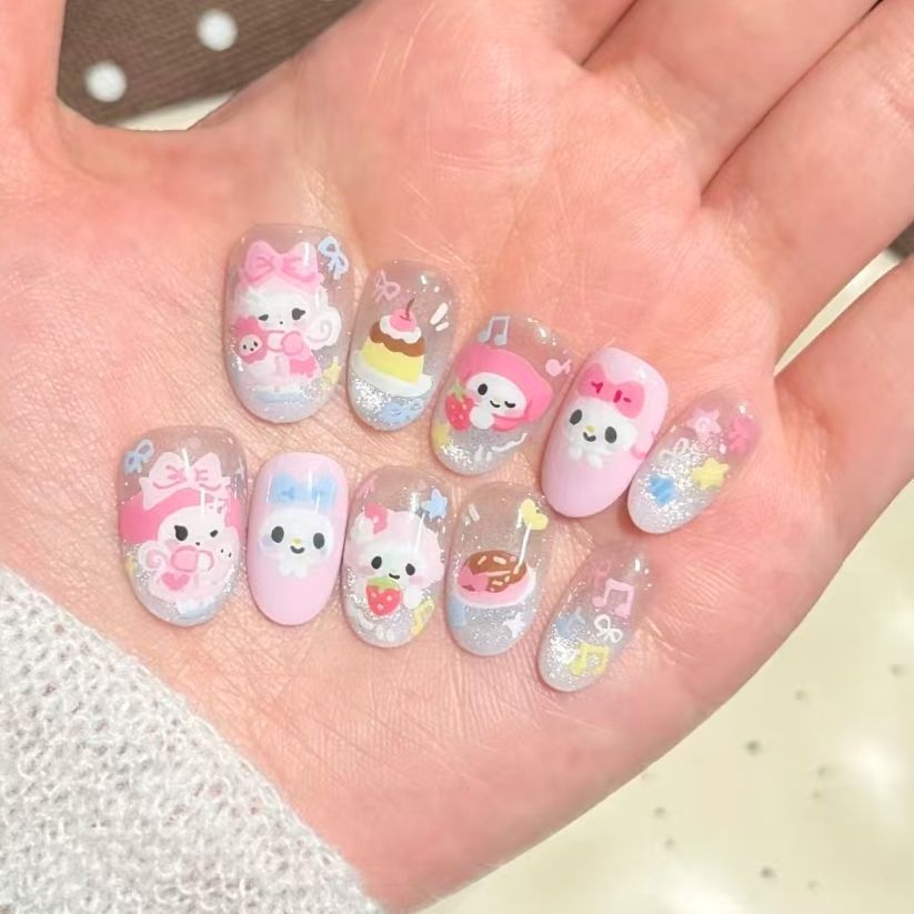 Künstlerisches Ombre Glitter Nagelkunst Set Brehn
