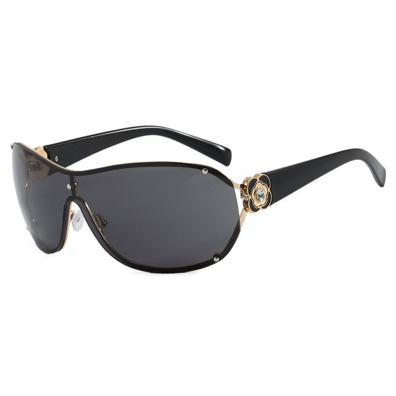 Modische Sonnenbrille mit Floralem Detail Brehn