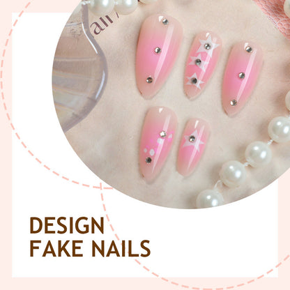 Künstlerisches Press-On Nageldesign Set