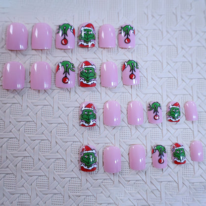 Holiday Grinch Nagelkunst Design Brehn