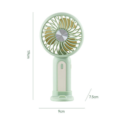 Unisex nan tragbarer Handkühlventilator mit Peltier-Kühlmodul, stufenloser Geschwindigkeitsregelung und LED-Digitalanzeige Brehn