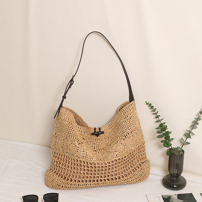 Handgeknüpfte Shopper-Tasche mit Modischem Netzdesign Brehn