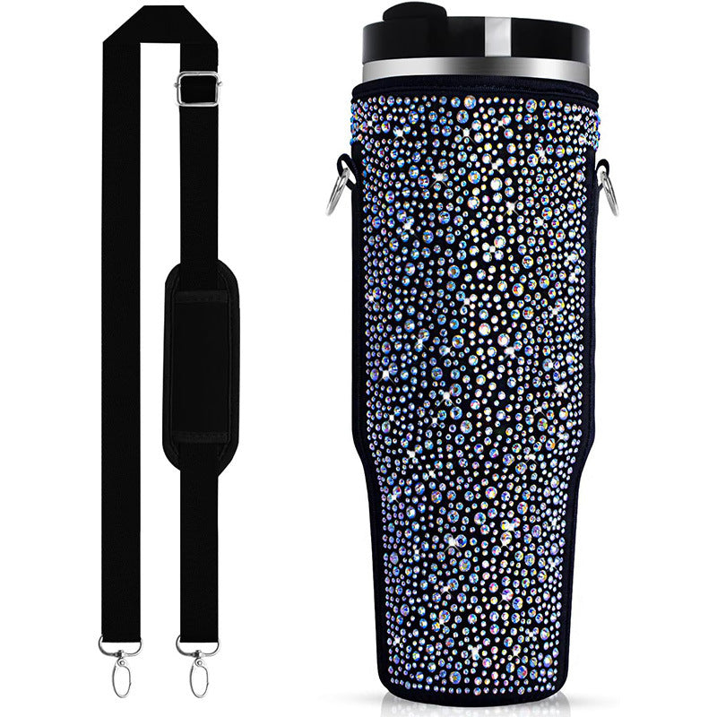 Damen Glitzernde Isolierflasche Hülle Brehn