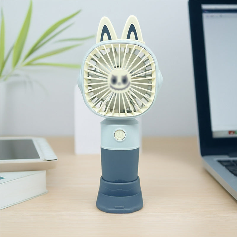 Damen Tragbarer Handventilator mit Katzenohren und USB-Anschluss Brehn