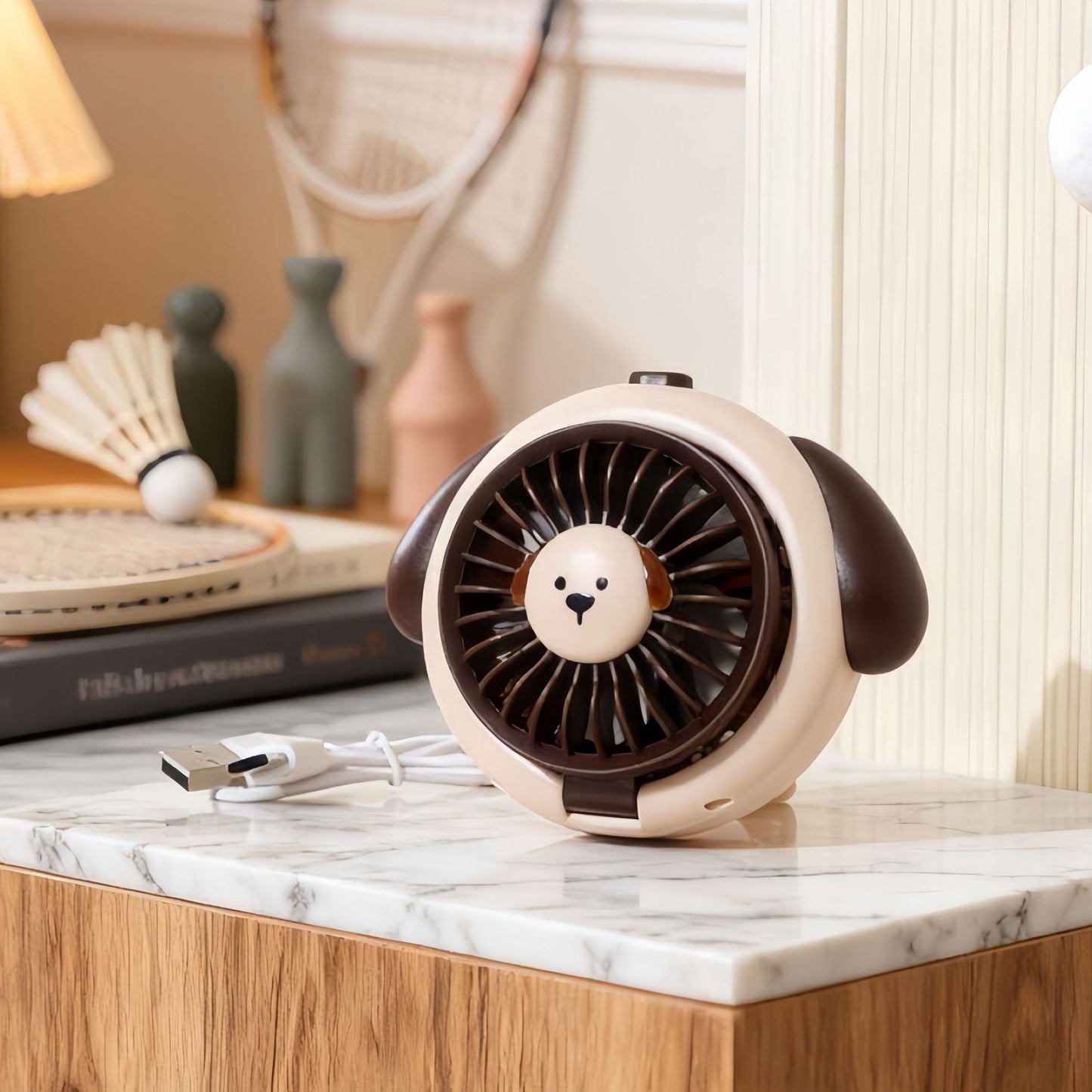 Damen Tragbarer Handventilator im kreativen Hundedesign Brehn