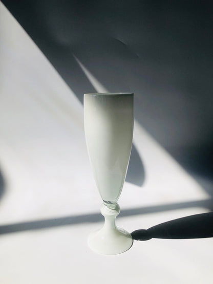 Hoch Handgeblasenes Fuß-Vase Trompeten Glas Brehn