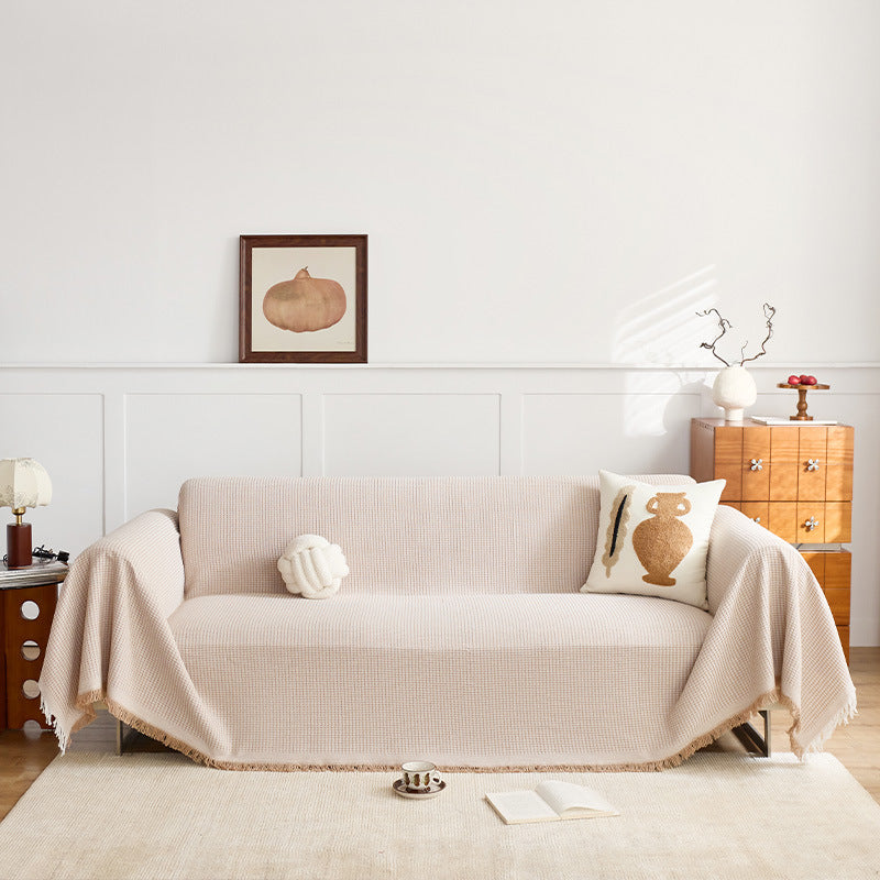 Strukturierte gewebte Sofa-Wurfdecke