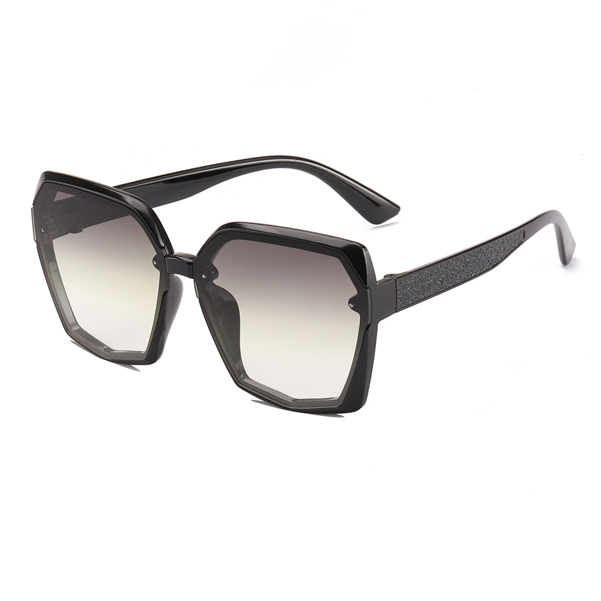 Damen modische Sonnenbrille mit auffälligem Polygonrahmen Brehn