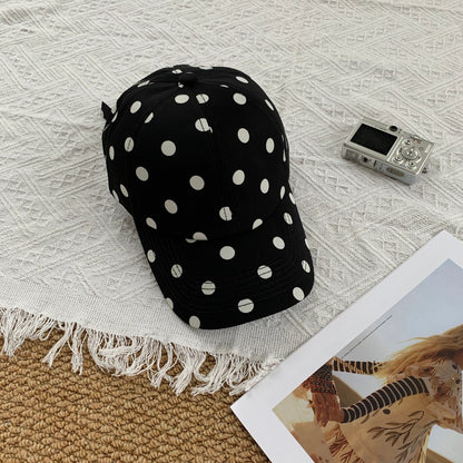 Damen Stylischer Polka Dot Baseball Cap Brehn