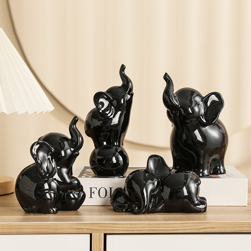 Verspielte und elegante Elefanten-Dekorationsfigur Brehn