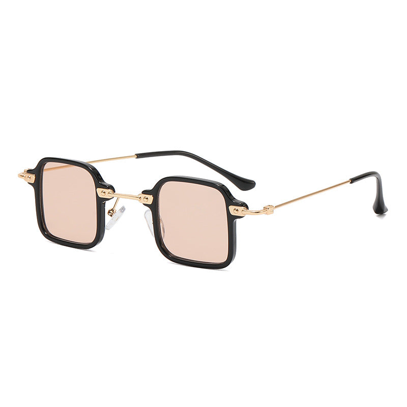 Damen geometrische Sonnenbrille mit stylischem Metallrahmen Brehn