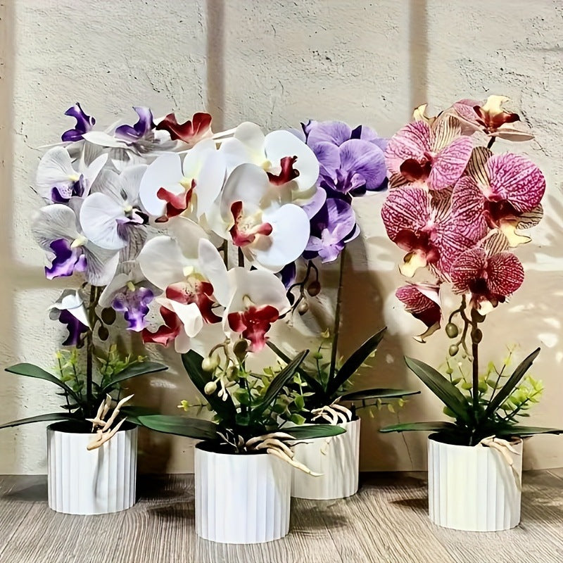 Künstliche Orchideenpflanzenarrangement 1790480695 für die Innenraumdekoration