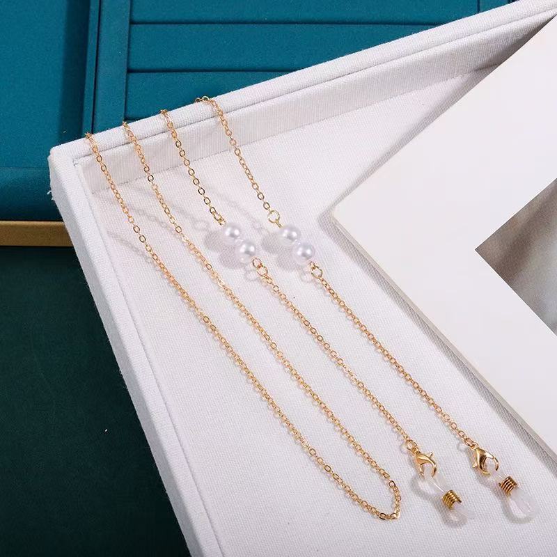 Stylische Perlenbrillekette Brehn
