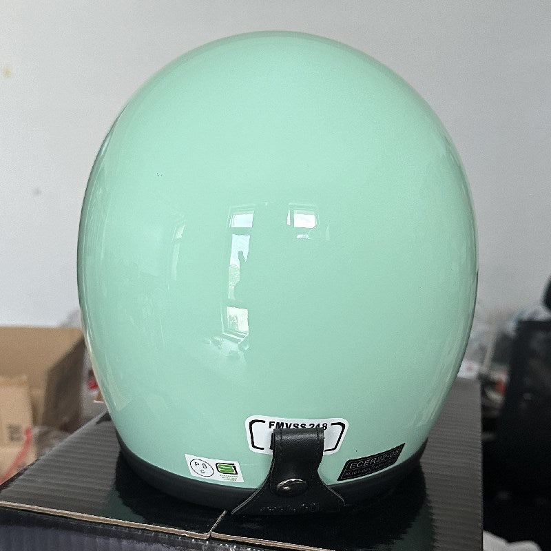 Klassischer Cruiser Motorrad Sicherheitshelm Brehn