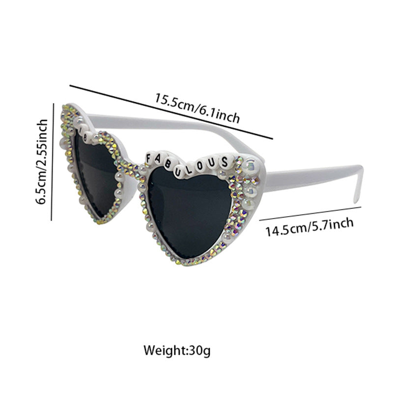 Glamouröse Herzförmige Sonnenbrille Brehn