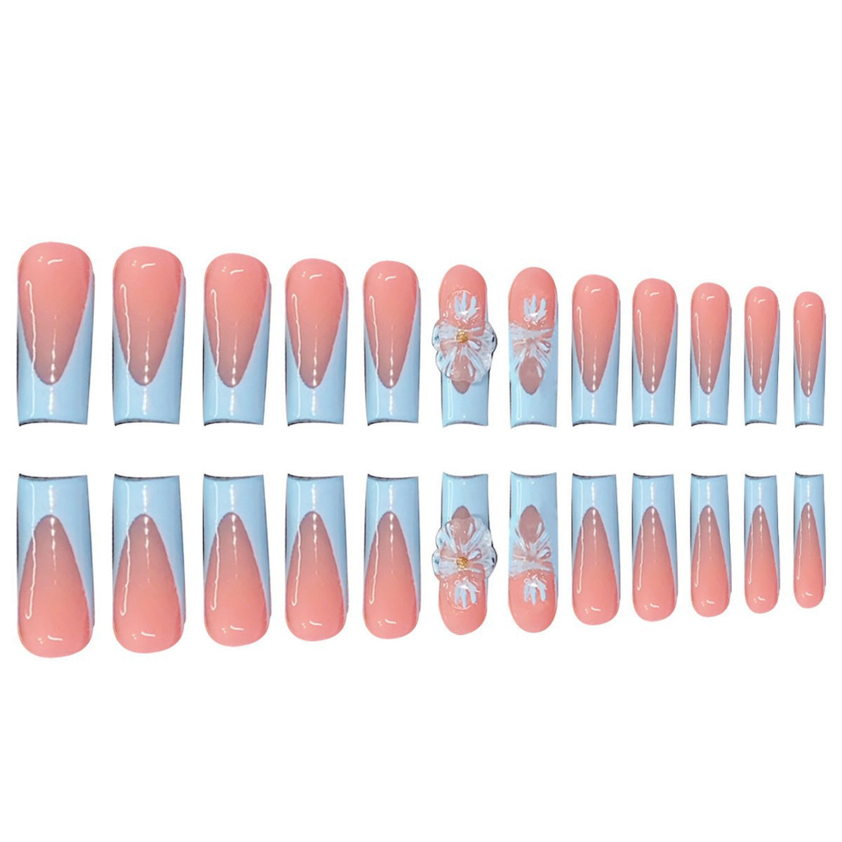 Blumenverzierte Nagelverzierungen Brehn