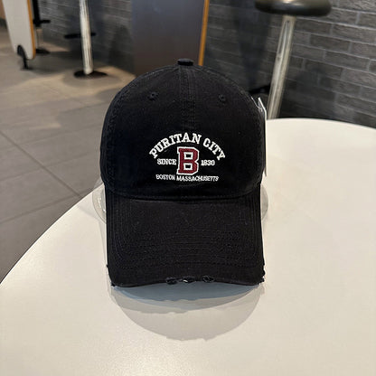 Herren Vintage-inspirierte bestickte Baseballmütze Brehn