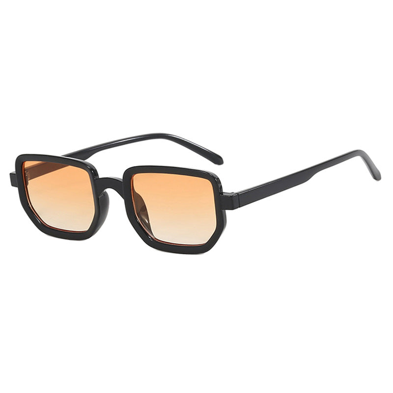 Damen geometrische Sonnenbrille mit modischem Rahmen und schützenden Gläsern Brehn