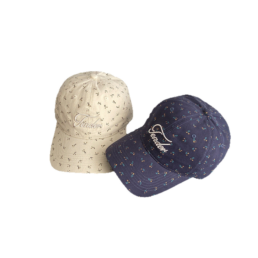 Damen Trendy Floral Print Baseball Cap Brehn