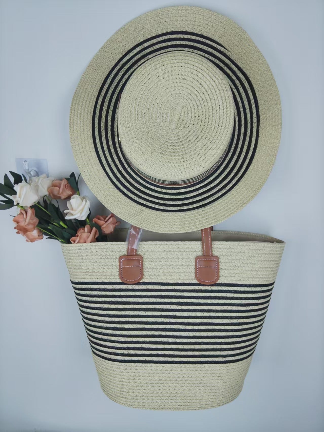 Strandtasche und Sonnenhut Set Brehn