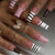Dekorative lange Press-On Nagelkunst Tipps Brehn