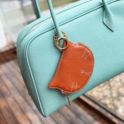 Charmante katzenförmige Münztasche