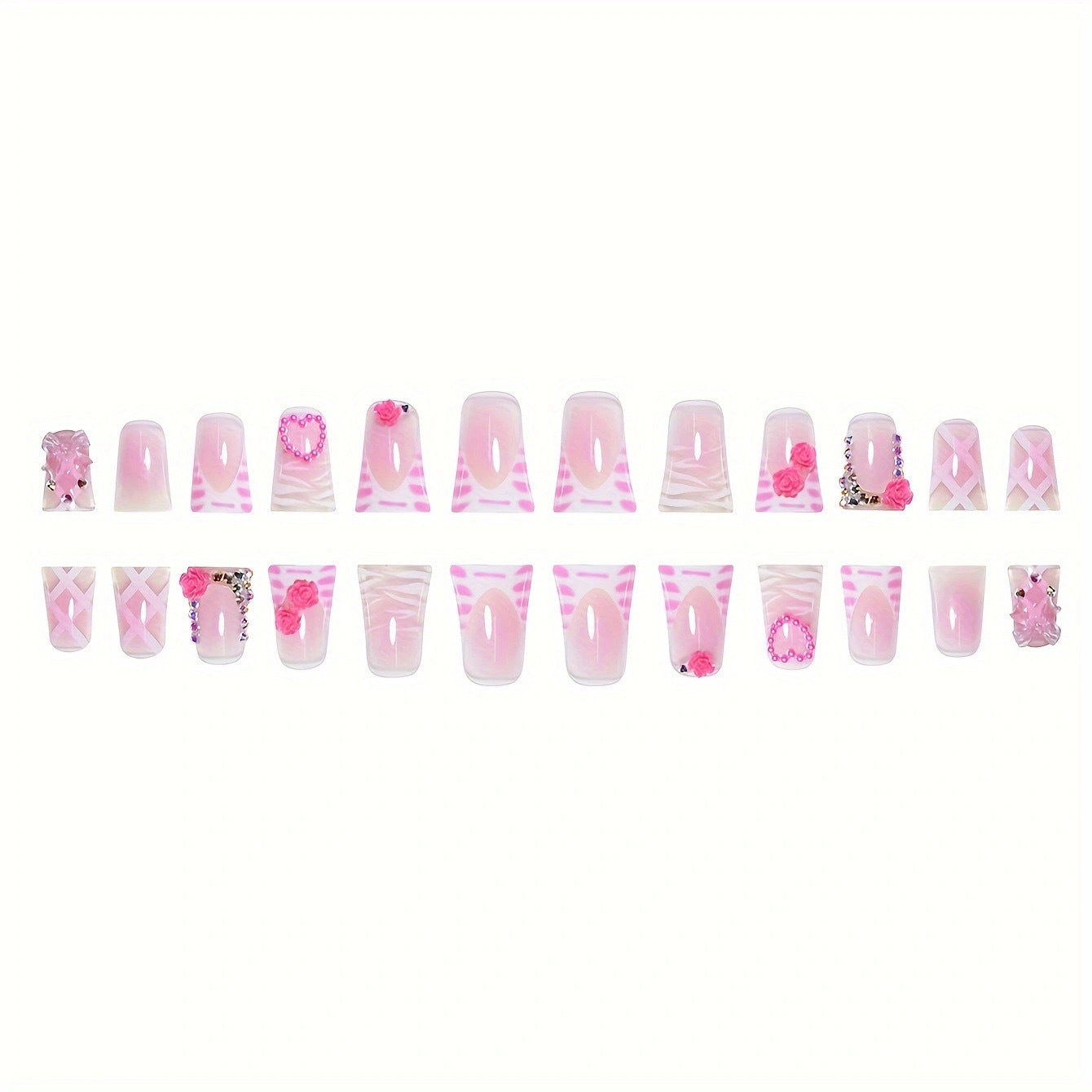 Dekoratives Floral Nail Art Set Brehn