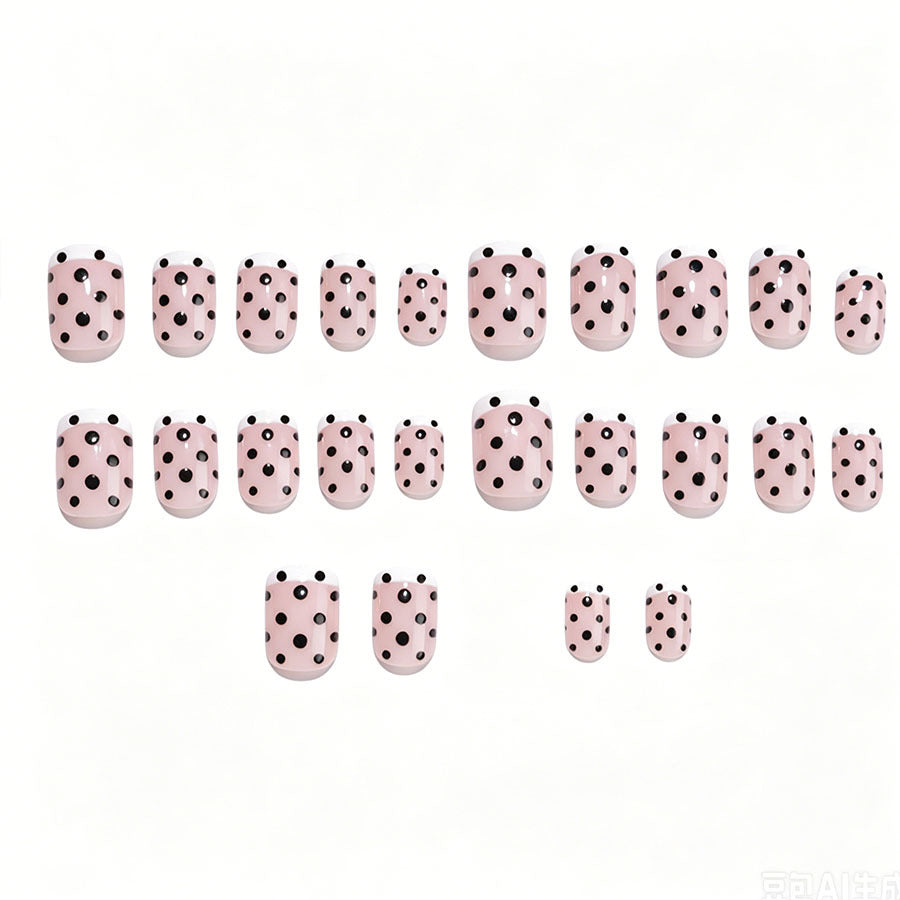 Trendy Polka Dot Press-On Nagelset Brehn