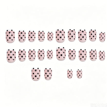 Trendy Polka Dot Press-On Nagelset Brehn