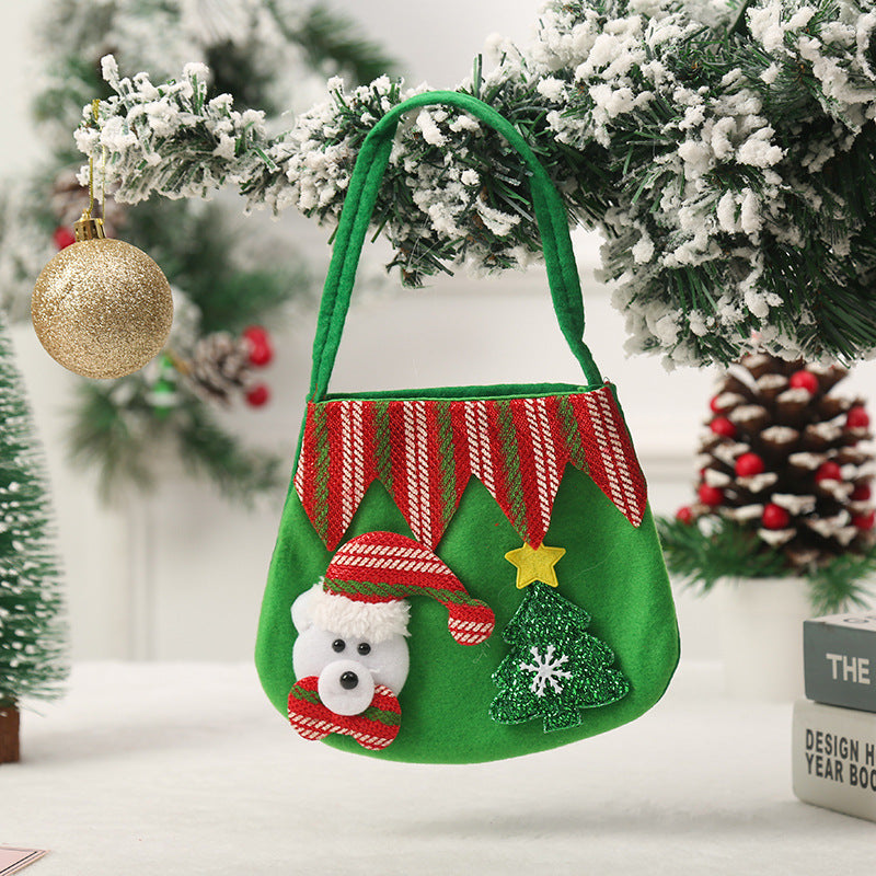 Niedliche Weihnachtsgeschenktasche aus Filz Brehn